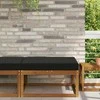 Lauko sofa pagalvėlė Juodas 80 x 80 x 8 cm Poliesteris