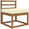 Lauko sofa pagalvėlė Kreminė 60 x 60 x 8 cm Poliesteris