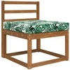 Lauko sofa pagalvėlė Lapų raštas 60 x 60 x 8 cm Poliesteris