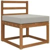 Lauko sofa pagalvėlė Pilka 60 x 60 x 8 cm Poliesteris