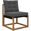 Lauko sofa pagalvėlė Poliesteris Antracito 60 x 50,5 cm