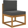 Lauko sofa pagalvėlė Poliesteris Antracito 60 x 60 cm