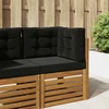 Lauko sofa pagalvėlė Poliesteris Juoda 60 x 60 cm