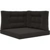 Lauko sofa pagalvėlė Poliesteris Juoda 80 x 80 cm