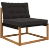 Lauko sofa pagalvėlė Poliesteris Juoda 80 x 68,5 cm