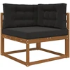 Lauko sofa pagalvėlė Poliesteris Juoda 80 x 80 cm