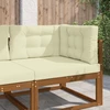 Lauko sofa pagalvėlė Poliesteris Kreminė 80 x 80 cm