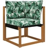Lauko sofa pagalvėlė Poliesteris Lapų raštas 50,5 x 50,5 cm