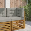 Lauko sofa pagalvėlė Poliesteris Pilka 60 x 60 cm