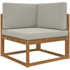 Lauko sofa pagalvėlė Poliesteris Pilka 80 x 80 cm