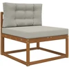 Lauko sofa pagalvėlė Poliesteris Pilka 80 x 80 cm