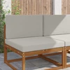 Lauko sofa pagalvėlė Poliesteris Pilka 80 x 80 cm