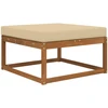 Lauko sofa pagalvėlė Poliesteris Smėlio 80 x 80 cm