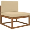 Lauko sofa pagalvėlė Poliesteris Smėlio 80 x 80 cm