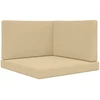 Lauko sofa pagalvėlė Poliesteris Smėlio 80 x 80 cm