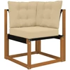 Lauko sofa pagalvėlė Poliesteris Smėlio 50,5 x 50,5 cm