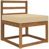 Lauko sofa pagalvėlė Poliesteris Smėlio 60 x 60 cm