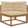 Lauko sofa pagalvėlė Poliesteris Smėlio 80 x 80 cm