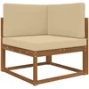 Lauko sofa pagalvėlė Poliesteris Smėlio 80 x 80 cm