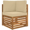 Lauko sofa pagalvėlė Poliesteris Smėlio 60 x 60 cm