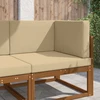 Lauko sofa pagalvėlė Poliesteris Smėlio 80 x 80 cm