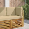 Lauko sofa pagalvėlė Poliesteris Smėlio 60 x 60 cm