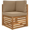 Lauko sofa pagalvėlė Poliesteris Taupe 60 x 60 cm