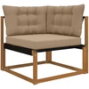 Lauko sofa pagalvėlė Poliesteris Taupe 68,5 x 68,5 cm