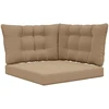 Lauko sofa pagalvėlė Poliesteris Taupe 68,5 x 68,5 cm