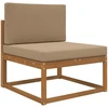Lauko sofa pagalvėlė Poliesteris Taupe 80 x 80 cm