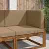 Lauko sofa pagalvėlė Poliesteris Taupe 80 x 80 cm