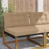 Lauko sofa pagalvėlė Poliesteris Taupe 80 x 68,5 cm