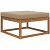 Lauko sofa pagalvėlė Poliesteris Taupe 80 x 80 cm