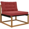 Lauko sofa pagalvėlė Poliesteris Vyno raudonumo 80 x 68,5 cm