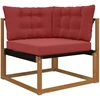 Lauko sofa pagalvėlė Poliesteris Vyno raudonumo 68,5 x 68,5 cm