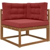 Lauko sofa pagalvėlė Poliesteris Vyno raudonumo 80 x 80 cm