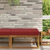 Lauko sofa pagalvėlė Poliesteris Vyno raudonumo 80 x 80 cm