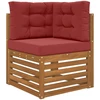 Lauko sofa pagalvėlė Poliesteris Vyno raudonumo 60 x 60 cm