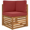 Lauko sofa pagalvėlė Poliesteris Vyno raudonumo 60 x 60 cm