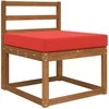Lauko sofa pagalvėlė Raudona 60 x 60 x 8 cm Poliesteris