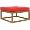 Lauko sofa pagalvėlė Raudona 80 x 80 x 8 cm Poliesteris