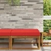 Lauko sofa pagalvėlė Raudona 80 x 80 x 8 cm Poliesteris
