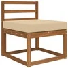 Lauko sofa pagalvėlė Smėlio 60 x 60 x 8 cm Poliesteris