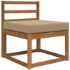 Lauko sofa pagalvėlė Taupe 60 x 60 x 8 cm Poliesteris