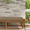 Lauko sofa pagalvėlė Taupe 80 x 80 x 8 cm Poliesteris