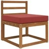 Lauko sofa pagalvėlė Vyno raudonumo 60 x 60 x 8 cm Poliesteris
