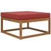Lauko sofa pagalvėlė Vyno raudonumo 80 x 80 x 8 cm Poliesteris