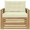 Lauko sofa Poliesteris Balta