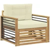 Lauko sofa Poliesteris Balta