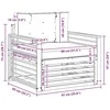 Lauko sofa Poliesteris Balta